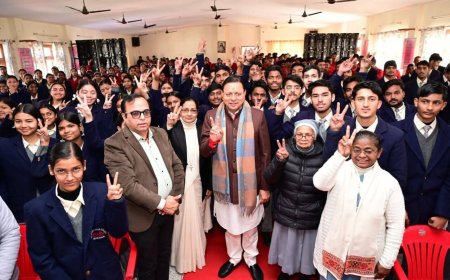 परीक्षा पर चर्चा कार्यक्रम में सीएम धामी रहे मौजूद