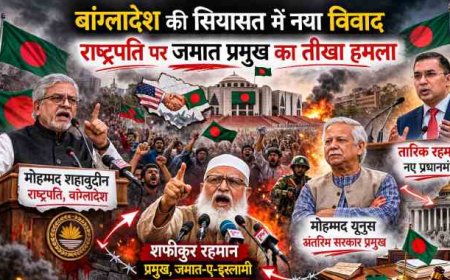 बांग्लादेश की सियासत में नया संग्राम: राष्ट्रपति पर जमात प्रमुख का तीखा हमला