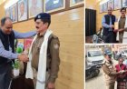 चम्पावत : ​जिलाधिकारी ने यातायात पुलिस के जवान हेम माहरा को ईमानदारी और कर्तव्यनिष्ठा के लिए किया सम्मानित