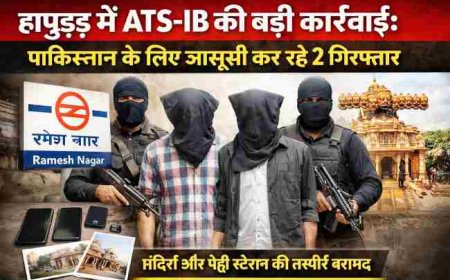 हापुड़ में ATS-IB की बड़ी कार्रवाई: पाक के लिए जासूसी कर रहे 2 गिरफ्तार