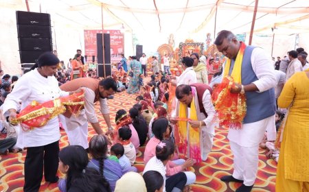 महानगर अध्यक्ष सिद्धार्थ अग्रवाल ने कन्या पूजन से दिया संस्कार और सेवा का संदेश