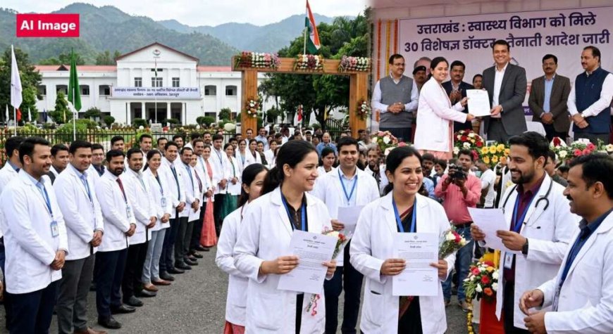 उत्तराखंड : स्वास्थ्य विभाग को मिले 30 स्पेशलिस्ट डॉक्टर, तैनाती आदेश जारी