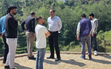 चम्पावत: जिलाधिकारी ने देवभूमि रजत जयंती पार्क का किया स्थलीय निरीक्षण - आकर्षण का केंद्र बनेगा यह पार्क