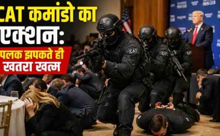 व्हाइट हाउस पर सुरक्षा संकट: CAT कमांडो ने पल भर में खतरा टाला