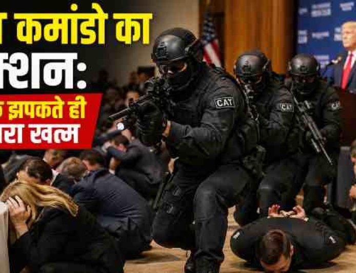 व्हाइट हाउस पर सुरक्षा संकट: CAT कमांडो ने पल भर में खतरा टाला