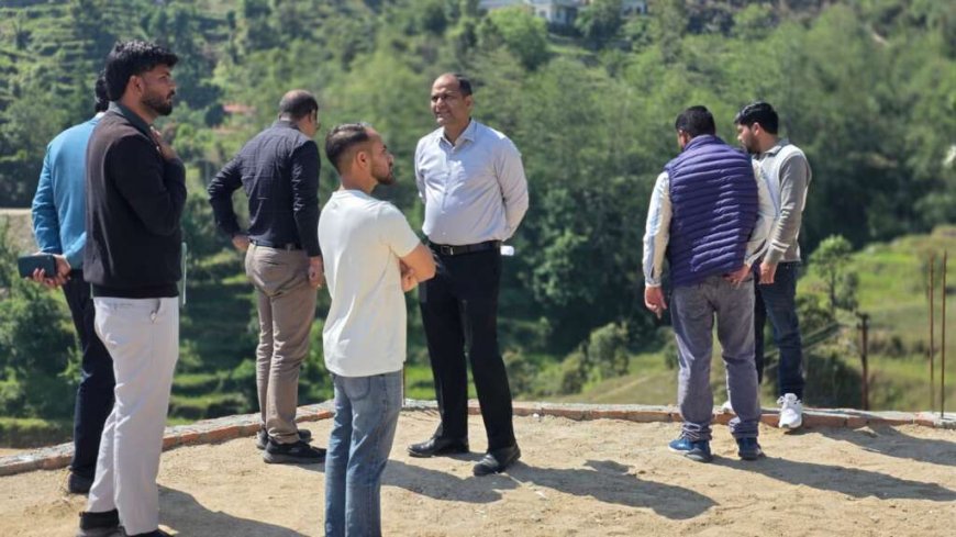 चम्पावत: जिलाधिकारी ने देवभूमि रजत जयंती पार्क का किया स्थलीय निरीक्षण - आकर्षण का केंद्र बनेगा यह पार्क