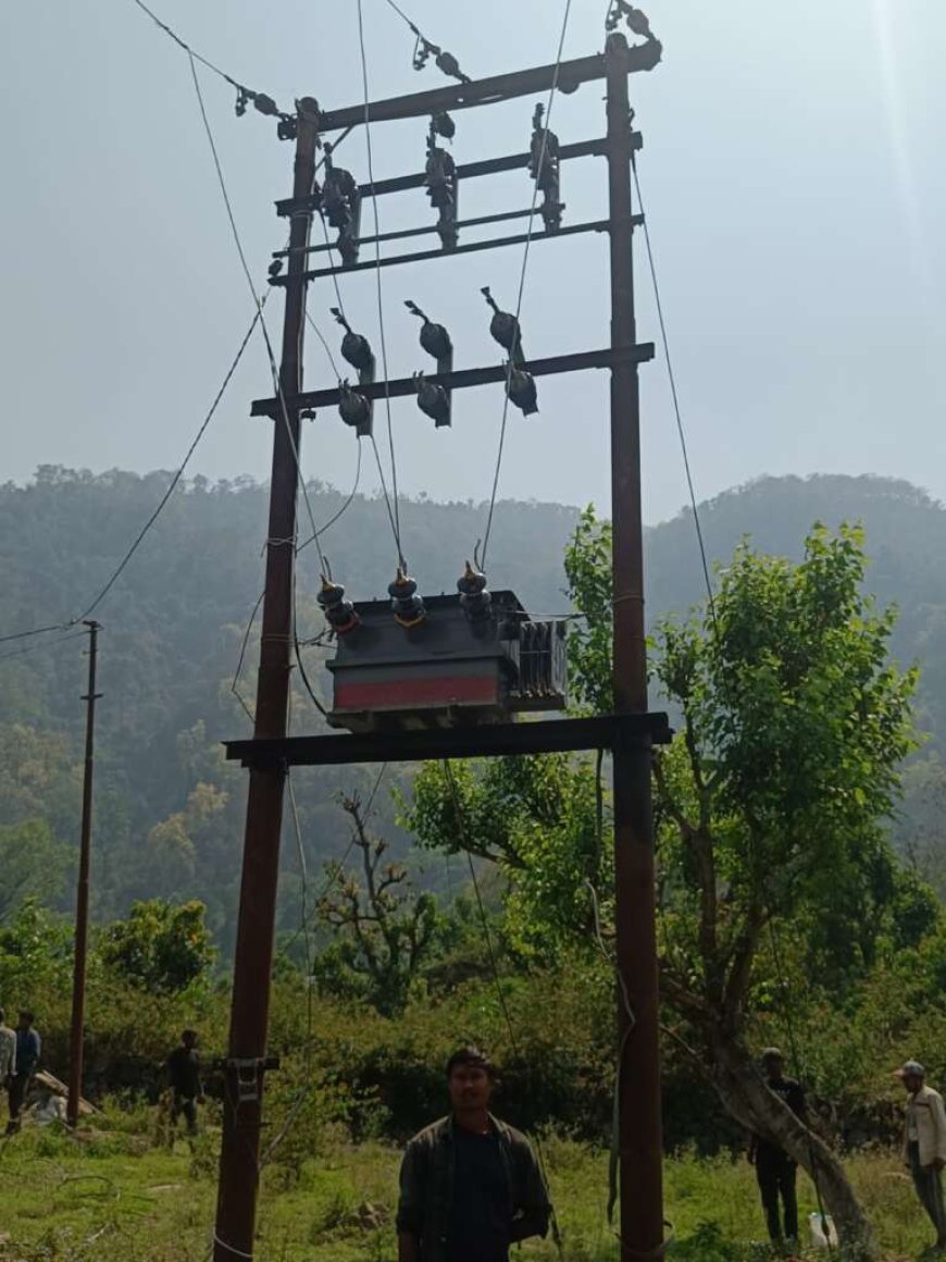 चम्पावत में बिजली पहुंची पांच सुदूर गांवों में, विकास की नई किरण जलेगी