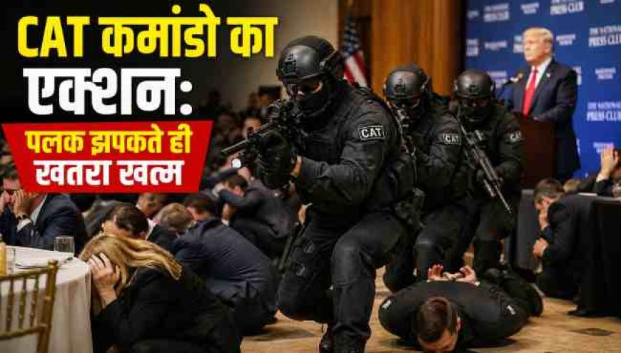 व्हाइट हाउस पर सुरक्षा संकट: CAT कमांडो ने पल भर में खतरा टाला