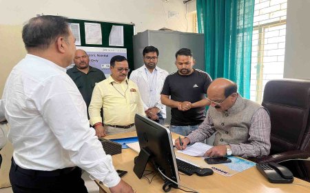 स्वास्थ्य मंत्री सुबोध उनियाल ने गरमपानी सामुदायिक स्वास्थ्य केंद्र का किया औचक निरीक्षण
