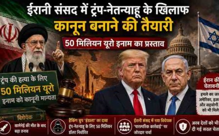 ईरान संसद में विवादित विधेयक: ट्रंप और नेतन्याहू की हत्या को लेकर प्रस्तावित प्रतिक्रिया