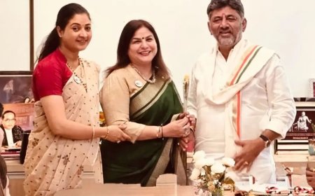 महिला कांग्रेस के नेताओं ने कर्नाटक के नये मुख्यमंत्री का किया अभिनंदन