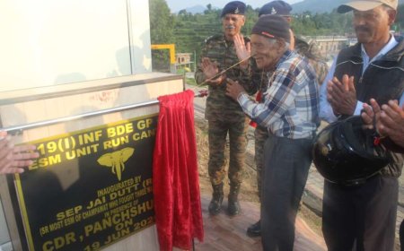 चम्पावत में पूर्व सैनिक कैंटीन का उद्घाटन, 93 वर्षीय युद्ध वीर जय दत्त की उपस्थिति में