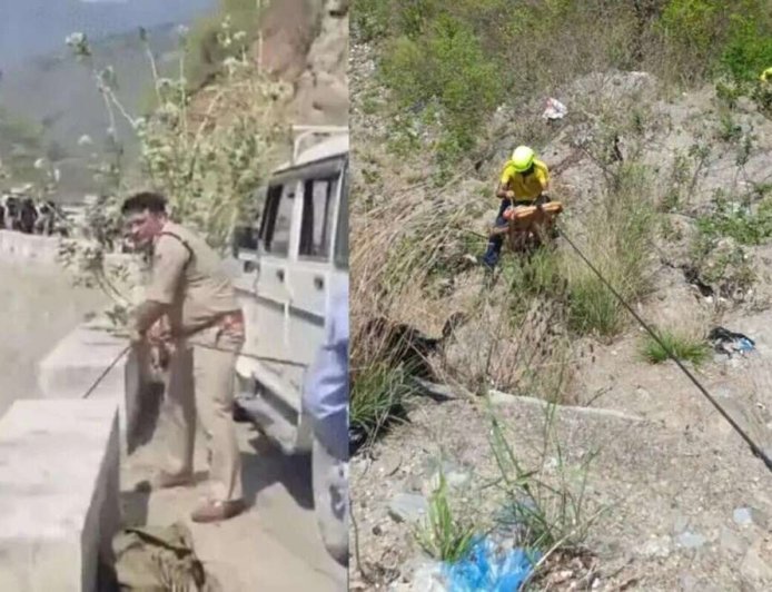 उत्तराखंड में त्रासदिक सड़क हादसा: गंगा में समाई पर्यटकों से भरी इनोवा, 2 शव बरामद, सर्च ऑपरेशन जारी