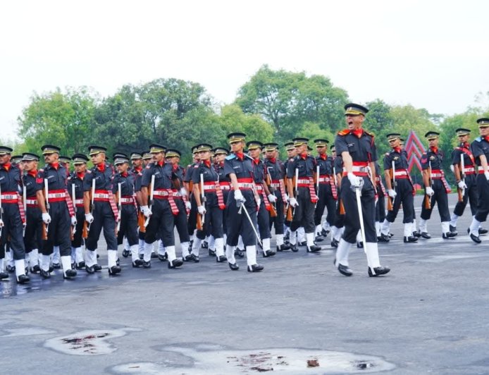 आईएमए की पासिंग आउट परेड में दिखा जोश