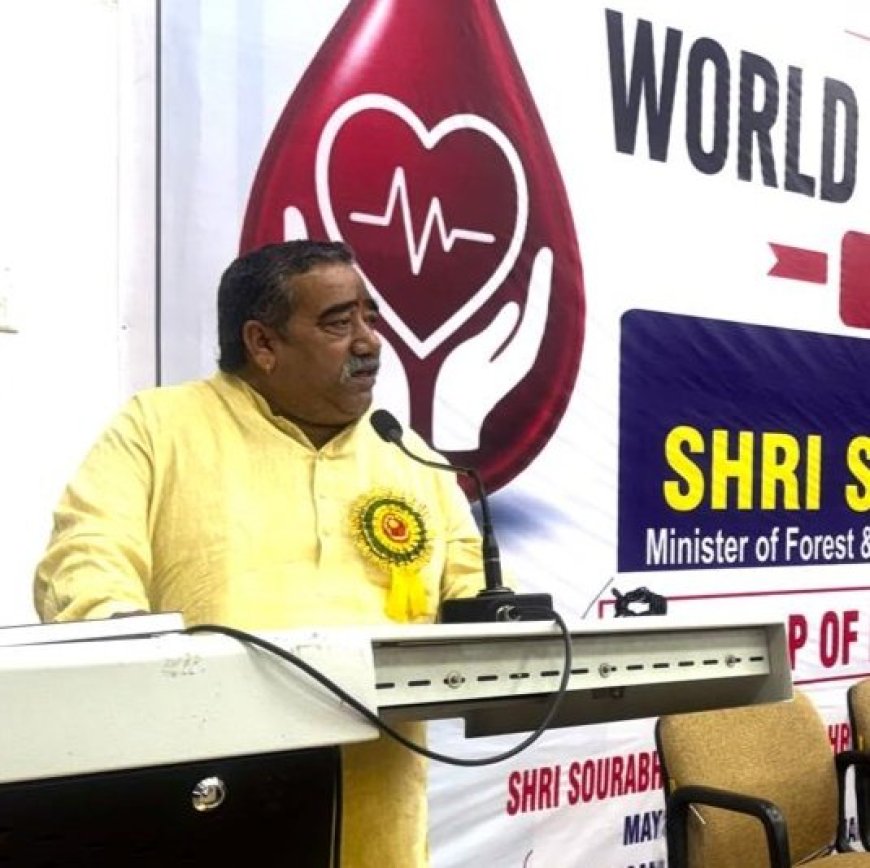 शिवसेना नेता गौरव कुमार को दून मेडिकल कॉलेज में रक्तदान के लिए सम्मानित किया गया