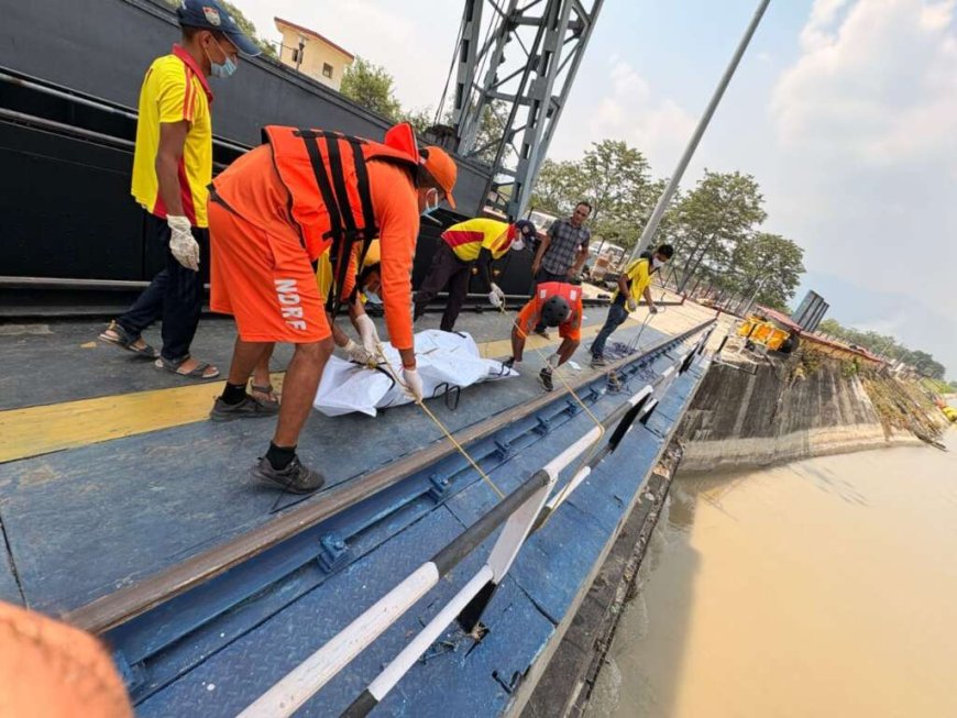 टनकपुर: शारदा नदी में डूबे चचेरे भाइयों में से दूसरे युवक नैतिक सक्सेना का शव बरामद