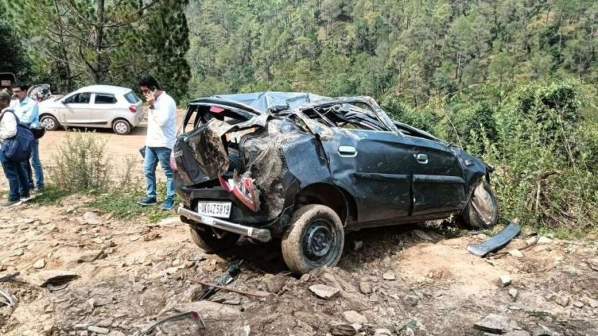 अल्मोड़ा में भयानक सड़क दुर्घटना: घाटी में गिरी अल्टो कार, चार व्यक्ति की हुई मौत, दो गंभीर रूप से घायल