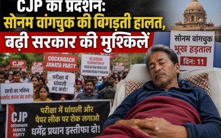 CJP प्रदर्शन और सोनम वांगचुक की सेहत: सरकार की मुसीबतें बढ़ी