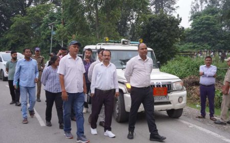 ककराली गेट से माँ पूर्णागिरि मंदिर तक ₹8.10 करोड़ की LED स्ट्रीट लाइट परियोजना, डीएम ने किया निरीक्षण