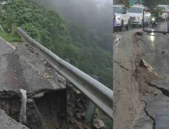 देहरादून-मसूरी मार्ग पर भूस्खलन से यातायात बाधित; प्रशासन ने लगाया प्रतिबंध