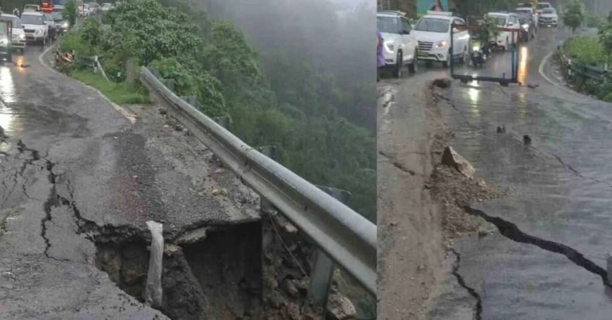 देहरादून-मसूरी मार्ग पर भूस्खलन से यातायात बाधित; प्रशासन ने लगाया प्रतिबंध