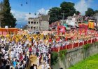 देवीधुरा में 8 मिनट तक बरसे फल-फूल, गूंजे मां वाराही के जयकारे; सीएम धामी समेत लाखों श्रद्धालुओं ने देखी ऐतिहासिक बग्वाल