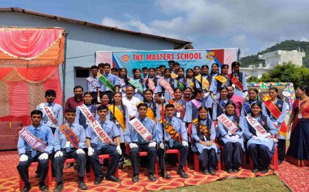 द मास्टर्स स्कूल में सत्र 2026-27 का भव्य इन्वेस्टिचर समारोह संपन्न