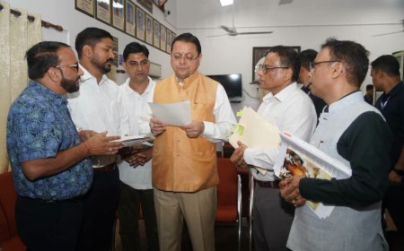 सीएम धामी ने कर्मचारी संगठनों के प्रतिनिधिमंडल से की बातचीत - महत्वपूर्ण समाधान के निर्देश