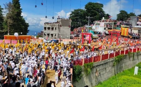 देवीधुरा में 8 मिनट तक बरसे फल-फूल, गूंजे मां वाराही के जयकारे; सीएम धामी समेत लाखों श्रद्धालुओं ने देखी ऐतिहासिक बग्वाल