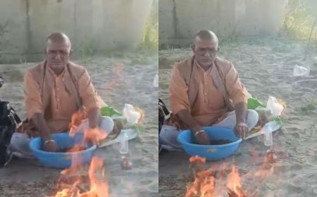 विश्व शांति और लोककल्याण के लिए राप्ती तट पर मां बगलामुखी हवन, नेपाल आपदा के मृतकों के लिए प्रार्थना