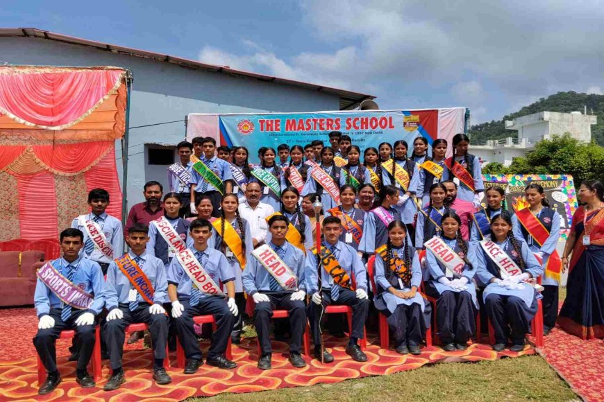 द मास्टर्स स्कूल में सत्र 2026-27 का भव्य इन्वेस्टिचर समारोह संपन्न