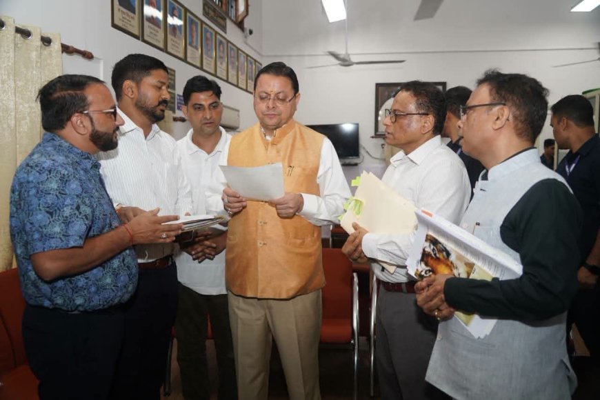 सीएम धामी ने कर्मचारी संगठनों के प्रतिनिधिमंडल से की बातचीत - महत्वपूर्ण समाधान के निर्देश
