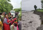 गौला नदी में समाई तीन दर्जन ग्रामीणों की जमीन, कई मकान खतरे में; ग्रामीणों ने दिया धरना, मांगी सुरक्षा