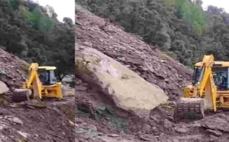 उत्तराखंड में पहाड़ी से गिरे बोल्डर की चपेट में आया मशीन ऑपरेटर, मौत
