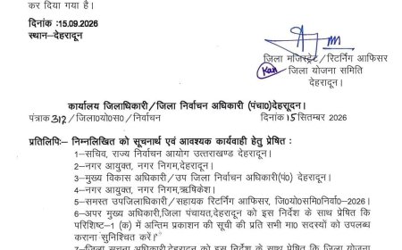 जिला योजना समिति निर्वाचन-2026 की निर्वाचक नामावलियों का अंतिम प्रकाशन