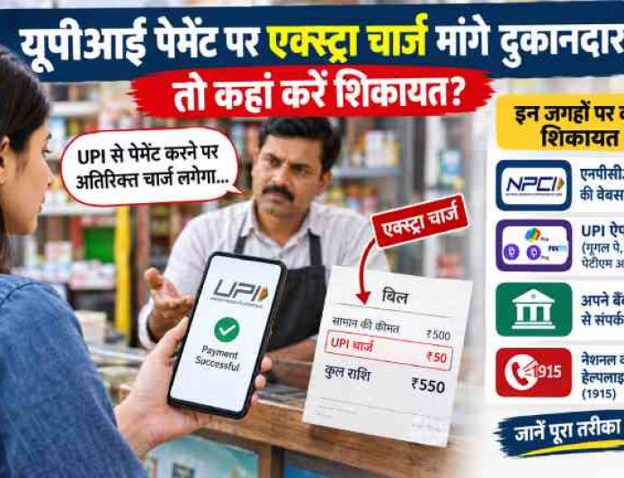 यूपीआई पेमेंट पर एक्स्ट्रा चार्ज मांगे दुकानदार तो कहां करें शिकायत?