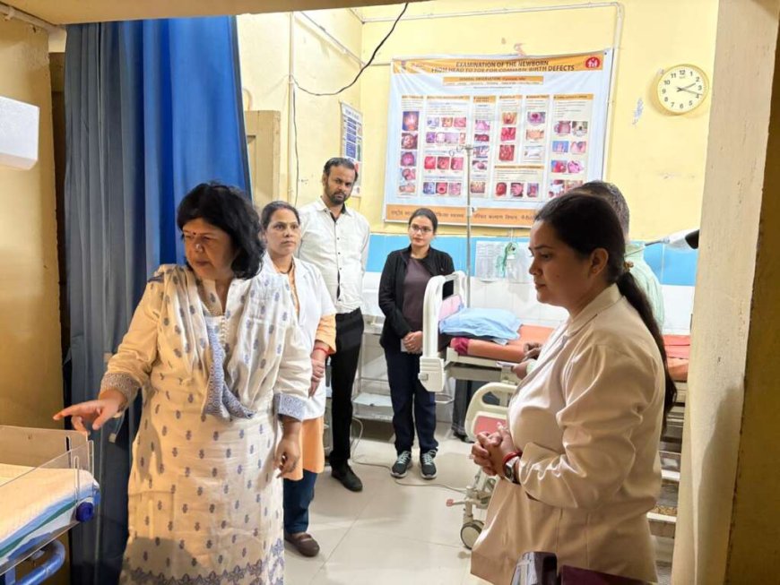 मुख्य चिकित्सा अधिकारी ने पहाड़पानी और पदमपुरी के स्वास्थ्य संस्थानों का किया निरीक्षण