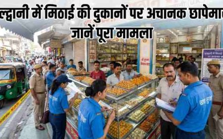 हल्द्वानी में मिठाई, बताशे की दुकानों पर अचानक छापेमारी, जानें पूरा मामला