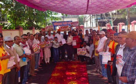 बिंदुखत्ता राजस्व आंदोलन में गूंजी 12 वर्षीय सोनाली की आवाज, 55 सेकंड में दिया स्पष्ट संदेश