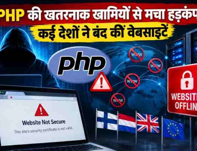 PHP की खतरनाक खामियों से मचा हड़कंप, कई देशों ने बंद कीं वेबसाइटें