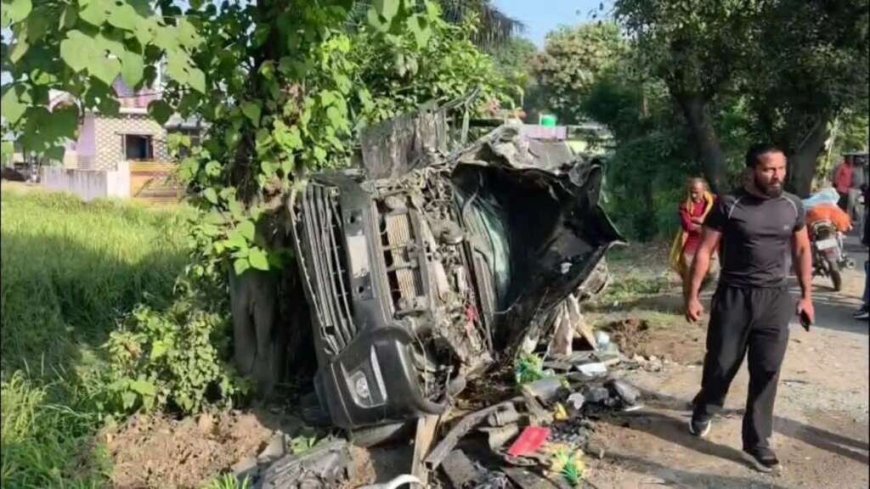 नैनीताल यात्रा के दौरान नवविवाहित जोड़े की कार डंपर से टकराई, बास्केटबॉल खिलाड़ी का निधन
