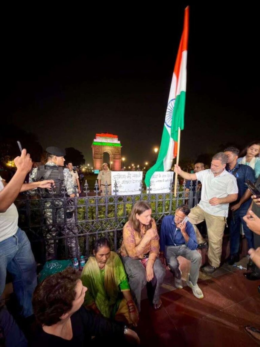 अंकिता भंडारी मामले में न्याय की गुहार: इंडिया गेट पर धरना, राहुल-प्रियंका के समर्थन में