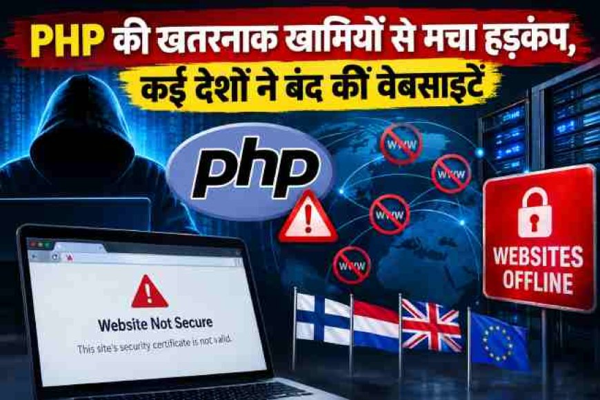 PHP की खतरनाक खामियों से मचा हड़कंप, कई देशों ने बंद कीं वेबसाइटें